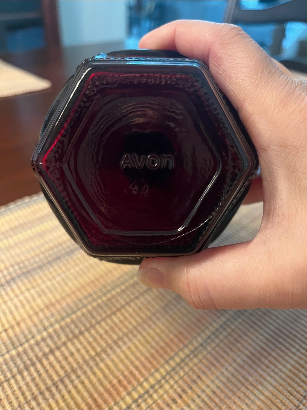Avon “Cape Cod” Ruby Red Decanter - Picture 4 of 4
